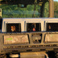 Easy Loader Three Hole Kennel with three hunting dogs loaded into a SXS bed.