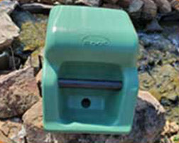 Outdoor Gravity-Fed Pet Watering System green color option.